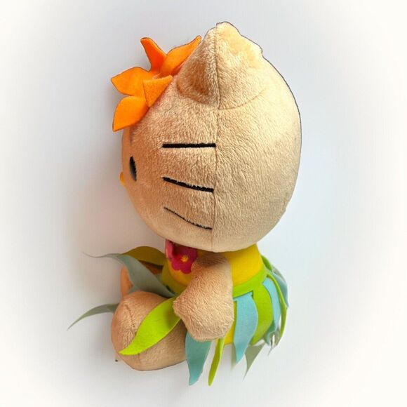 Hello Kitty Plush 2013 Hawaiian Hula Girl Dancer Tan Stuffed Animal 9" Sanrio - Picture 4 of 5